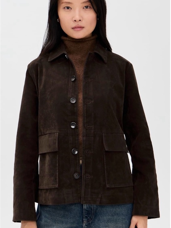 Joe's Jeans Jackets & Blazers - Joe's Jeans Dark Brown Suede Chore Coat